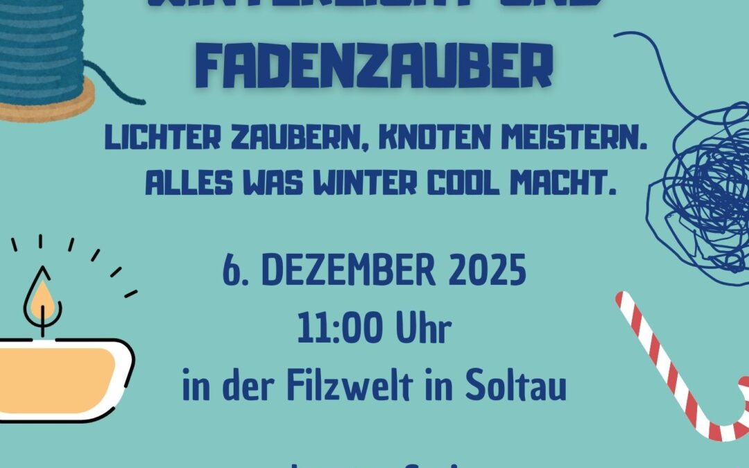 Aktion Winterlicht und Fadenzauber