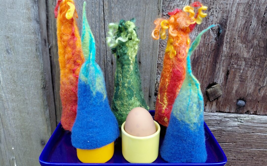 Osterfilzen: Eierhütchen